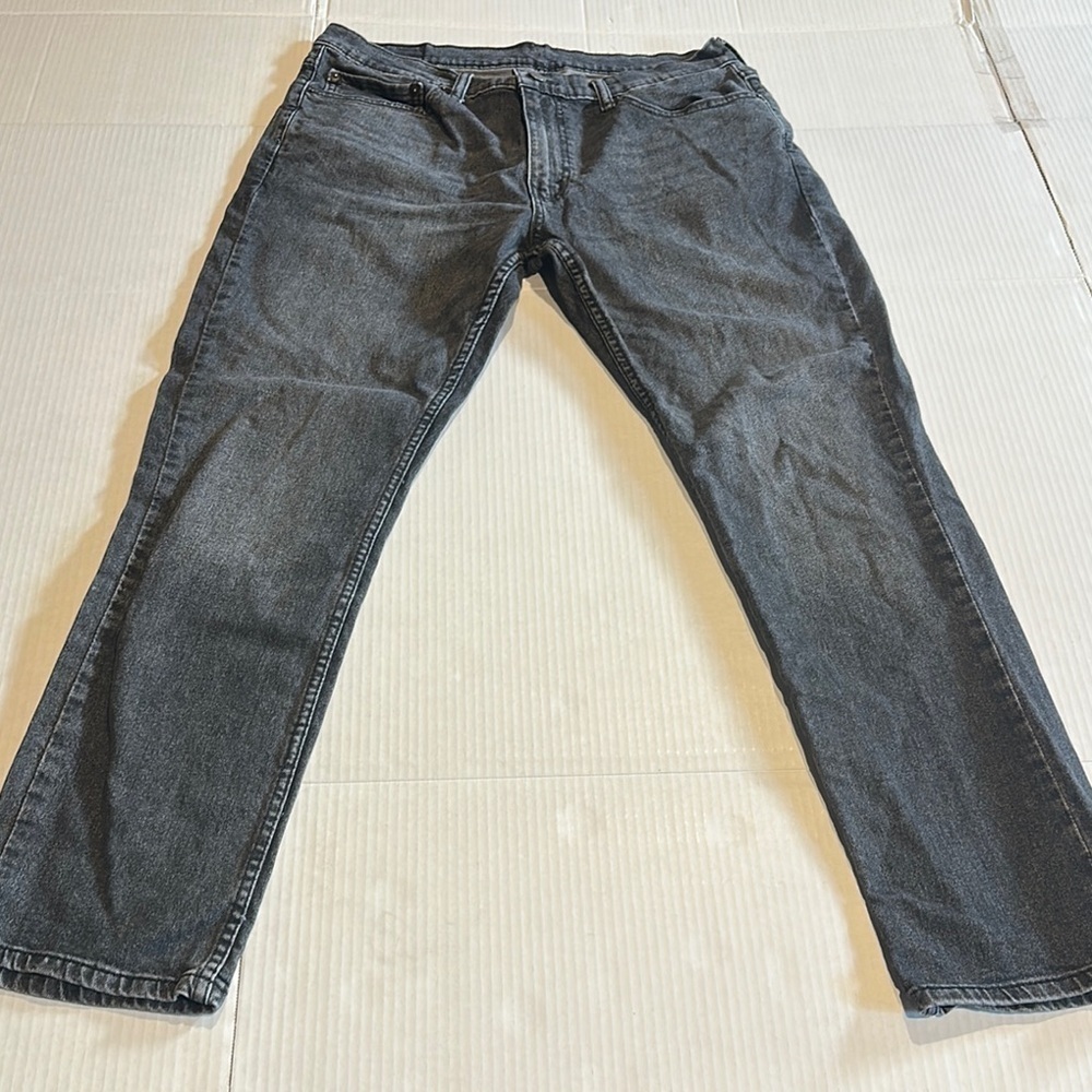 Levi’s 511 charcoal dark grey Men's Jeans w multiple pockets zipper front 36x30